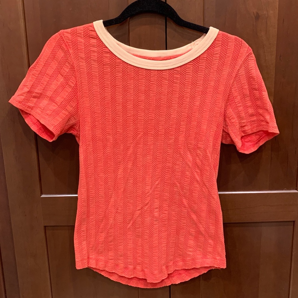 free people orange top from brand we the free